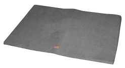 Wouapy - Tapis Plat En Tissu Suédine - Gris