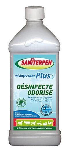 Saniterpen - Désinfectant Plus Pour L'Environnement Animal - 1L