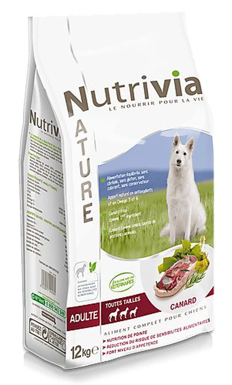 Nutrivia Nature - Croquettes Canard Pour Chien De Moyenne Et Grande Taille 1 Nutrivia Nature - Croquettes Canard Pour Chien De Moyenne Et Grande Taille