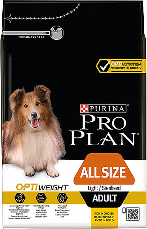 Pro Plan - Croquettes OPTIWEIGHT All Size Light Sterilised Poulet Pour Chien 1 Pro Plan - Croquettes OPTIWEIGHT All Size Light Sterilised Poulet Pour Chien