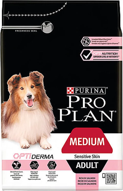 Pro Plan - Croquettes OPTIDERMA Medium Sensitive Skin Saumon Pour Chien 1 Pro Plan - Croquettes OPTIDERMA Medium Sensitive Skin Saumon Pour Chien
