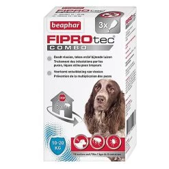 Beaphar - Pipettes Anti-tiques Fiprotec Combo Pour Chien Moyen - X3