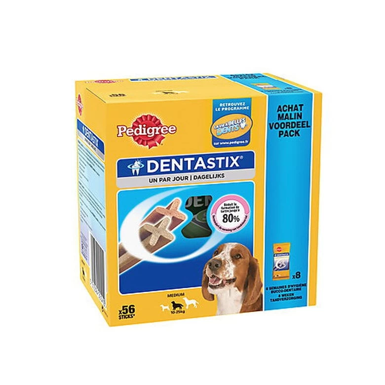 Pedigree - Friandises Dentastix Pour Chien De Moyenne Taille - X56 1 Pedigree - Friandises Dentastix Pour Chien De Moyenne Taille - X56