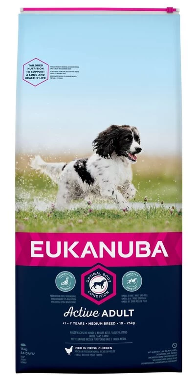Eukanuba - Croquettes Au Poulet Pour Chien Adulte De Taille Moyenne - 15Kg 1 Eukanuba - Croquettes Au Poulet Pour Chien Adulte De Taille Moyenne - 15Kg