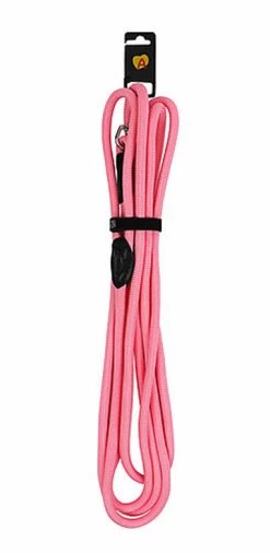 Animalis - Longe En Corde Forte De 5m Pour Chien - Rose