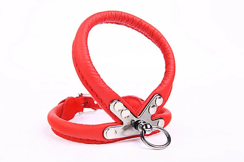 Yogipet - Harnais Cuir Pour Chien - Rouge 1 Yogipet - Harnais Cuir Pour Chien - Rouge