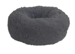 Wouapy - Corbeille Ronde Moelleuse Gris Pour Chien Et Chat - T60