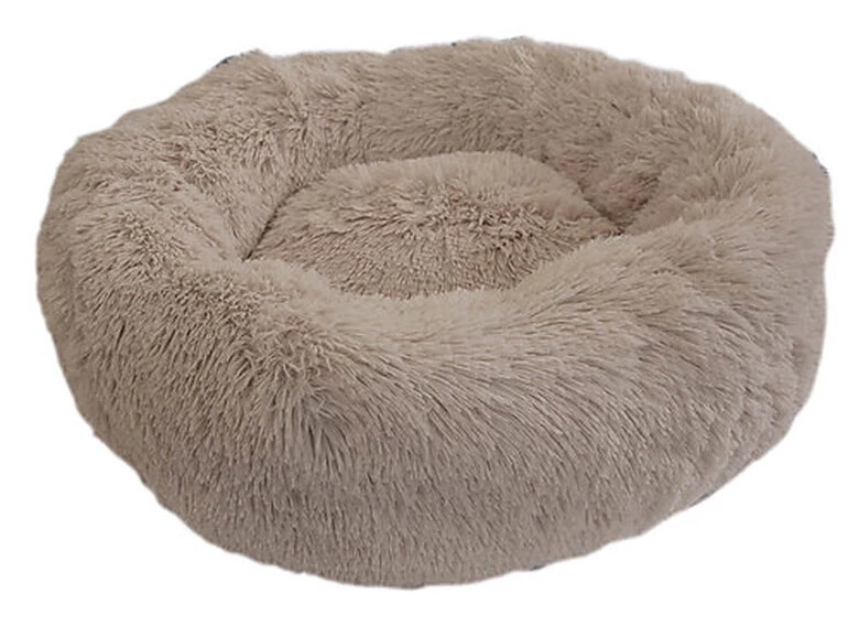 Wouapy - Corbeille Ronde Moelleuse Beige Pour Chien Et Chat - T60 1 Wouapy - Corbeille Ronde Moelleuse Beige Pour Chien Et Chat - T60