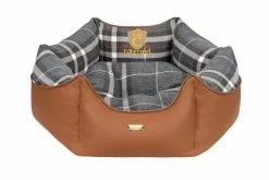 Cazo - Lit Rond Soft Oxford Pour Chien Et Chat