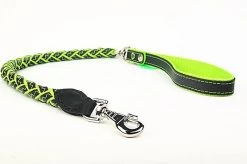 Yogipet - Laisse En Cuir Tressé 120cm Pour Chien - Vert