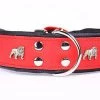 Yogipet - Collier Super Bulldog Cuir Pour Chien - Rouge