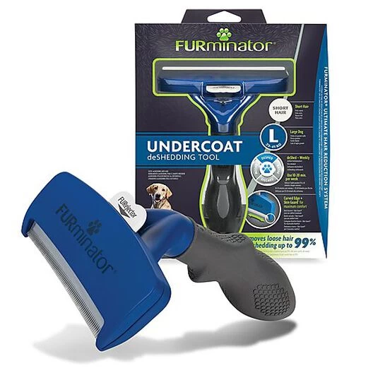 Furminator - Brosse Undercoat Grande Taille à Poils Courts Pour Chien - L 1 Furminator - Brosse Undercoat Grande Taille à Poils Courts Pour Chien - L