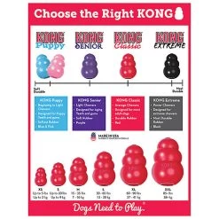 KONG - Jouet Classic En Caoutchouc Pour Chien - L -Pet Soldes 45876