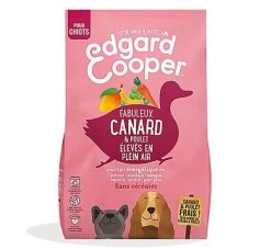 Edgard & Cooper - Croquettes Naturelles Sans Céréales Canard Et Poulet Frais Pour Chiot - 12Kg