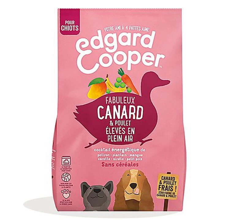 Edgard & Cooper - Croquettes Naturelles Sans Céréales Canard Et Poulet Frais Pour Chiot - 12Kg 1 Edgard & Cooper - Croquettes Naturelles Sans Céréales Canard Et Poulet Frais Pour Chiot - 12Kg