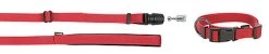Goleygo - Ensemble Laisse Collier Et Goupille Rouge Pour Chien - M