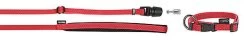 Goleygo - Ensemble Laisse Collier Et Goupille Rouge Pour Chien - S