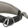 Trixie - Collier Confort Lévriers En Cuir Noir XS Pour Chien - 27/35cm
