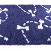 Martin Sellier - Tapis Plat Petbed Pointillé Bleu Et Blanc Pour Chien - 50x75cm