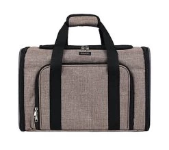 Wouapy - Sac De Transport Camping Beige Pour Chien - 45x25x28cm