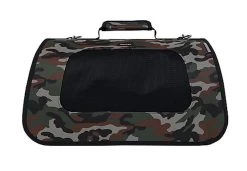 Wouapy - Sac De Transport Pliable Camouflage Pour Chien - 40x24x26cm