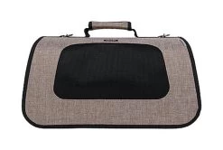 Wouapy - Sac De Transport Pliable Beige Pour Chien - 40x24x25cm