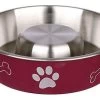 Trixie - Gamelle Anti-Glouton SLOW FEED En Inox Pour Chien - 1L
