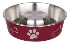 Nouveaux produits 1 Trixie - Gamelle Anti-Glouton SLOW FEED En Inox Pour Chien - 1L