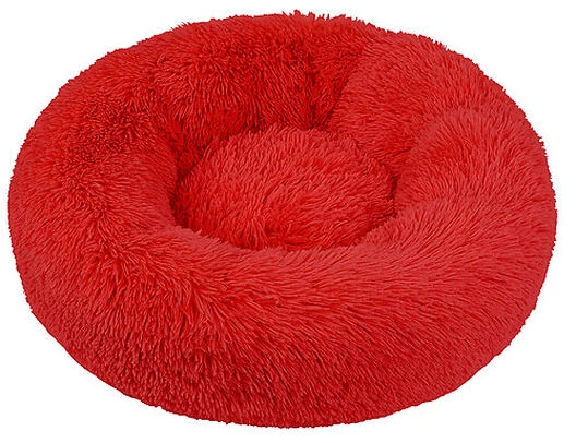 Wouapy - Corbeille Ronde Moelleuse Rouge Pour Chien - 60cm 1 Wouapy - Corbeille Ronde Moelleuse Rouge Pour Chien - 60cm