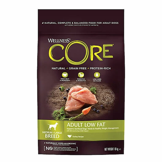 Wellness CORE - Croquettes Light à La Dinde Pour Chien - 10Kg 1 Wellness CORE - Croquettes Light à La Dinde Pour Chien - 10Kg
