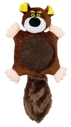 Animalis - Jouet Peluche Frisbee Ours Pour Chien - 43cm