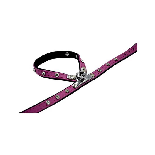Comme Un Roi - Harnais Cuir So Funky Rose Pour Chien - L 2 Comme Un Roi - Harnais Cuir So Funky Rose Pour Chien - L – Image 2