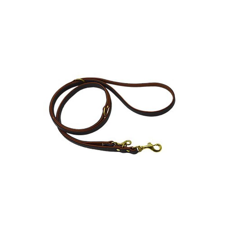 Comme Un Roi - Laisse Cuir Ajustable So Chic Marron / Caramel Pour Chien - 200cm 1 Comme Un Roi - Laisse Cuir Ajustable So Chic Marron / Caramel Pour Chien - 200cm