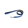 Comme Un Roi - Laisse Cuir So Funky Bleu / Noir Pour Chien Et Chat - 120cm