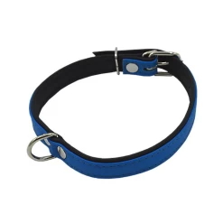 Comme Un Roi - Collier Cuir So Funky Bleu / Noir Pour Chien - L