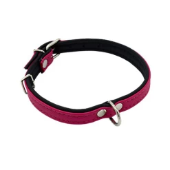 Comme Un Roi - Collier Cuir So Chic Rose / Noir Pour Chien - L