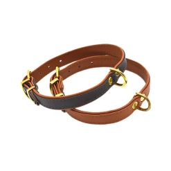 Comme Un Roi - Collier Cuir So Chic Marron / Caramel Pour Chien - L