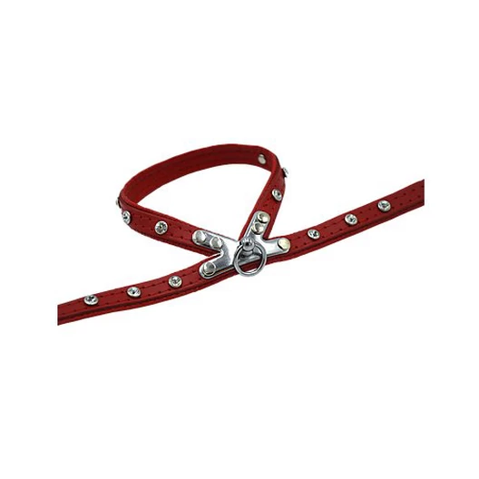 Comme Un Roi - Harnais Cuir So Funky Rouge Pour Chien - S 2 Comme Un Roi - Harnais Cuir So Funky Rouge Pour Chien - S – Image 2