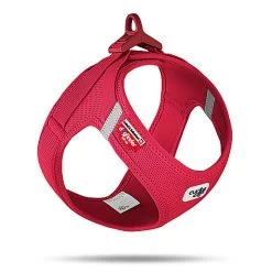 Curli - Harnais Veste Boucle Curli Clasp Rouge Pour Chien - XXXS