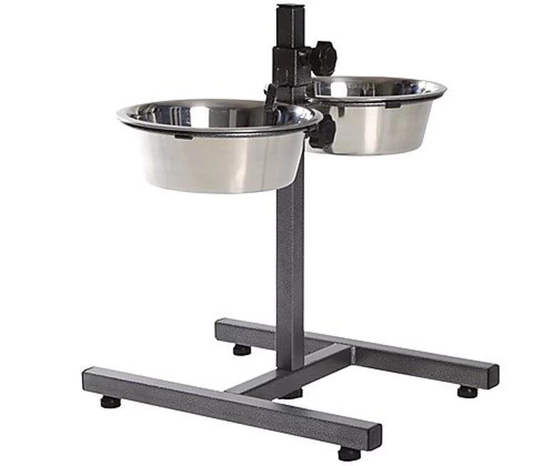 Trixie - Bar à Aliments Avec Gamelles Noir Pour Chien - 2×1,8L 1 Trixie - Bar à Aliments Avec Gamelles Noir Pour Chien - 2×1,8L