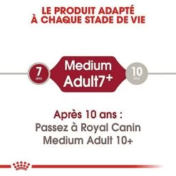 Royal Canin - Croquettes Medium Adulte 7+ Pour Chien -Pet Soldes 66799