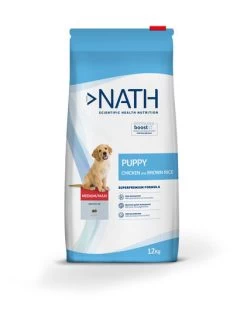 Nath - Croquettes Medium/Maxi Puppy Au Poulet Pour Chiot - 12Kg