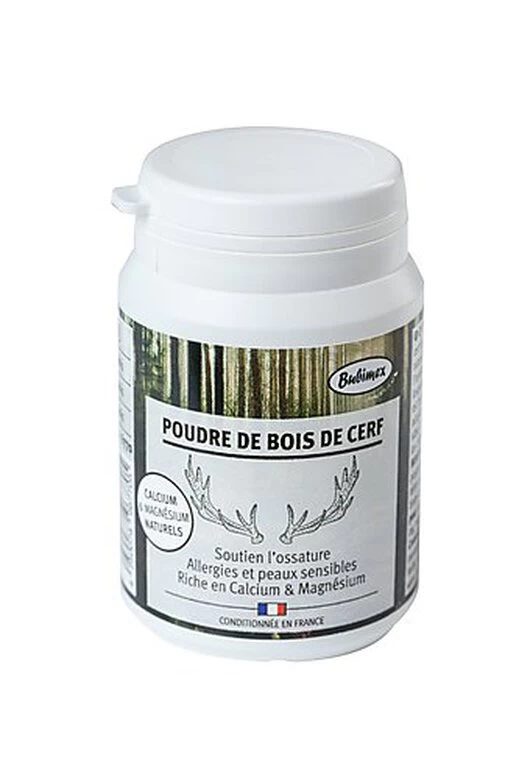 Bubimex - Poudre De Bois De Cerf Pour Chien - 60g 1 Bubimex - Poudre De Bois De Cerf Pour Chien - 60g