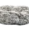 Bobby - Coussin Oval Poilu Gris Pour Chien - 73x58cm