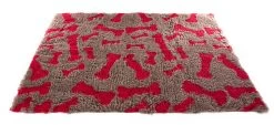 Martin Sellier - Tapis Moelleux Os Rouge Pour Chien - 100cm