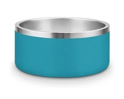 Croci - Bol En Acier Vintage Pétrole Pour Chiens - 950ml