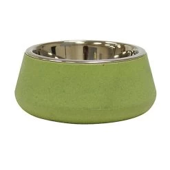 Croci - Bol En Bamboo Et Acier TIERRA Vert Pour Chien - 800ml