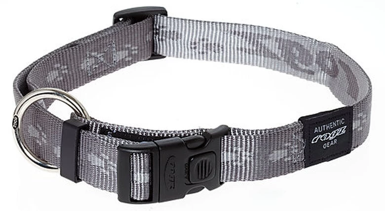 Rogz - Collier En Nylon Gris Pour Chiens - XL 1 Rogz - Collier En Nylon Gris Pour Chiens - XL