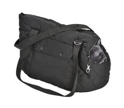 Bobby - Sac Promenade Bicolore Noir Pour Petits Chiens - M
