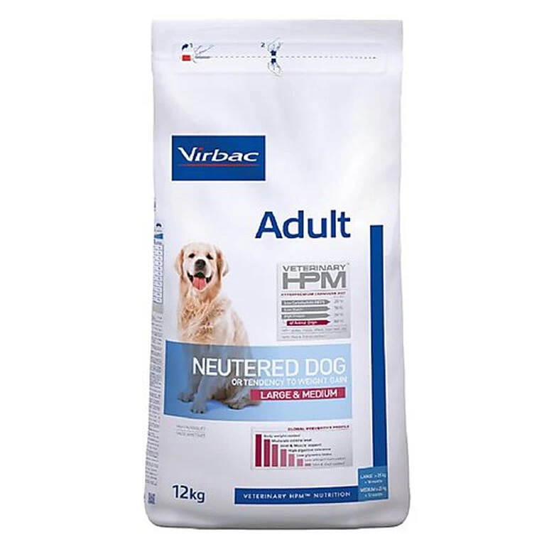 Virbac - Croquettes Veterinary HPM Adult Neutered Large & Medium Dog Pour Chien - 12Kg 1 Virbac - Croquettes Veterinary HPM Adult Neutered Large & Medium Dog Pour Chien - 12Kg
